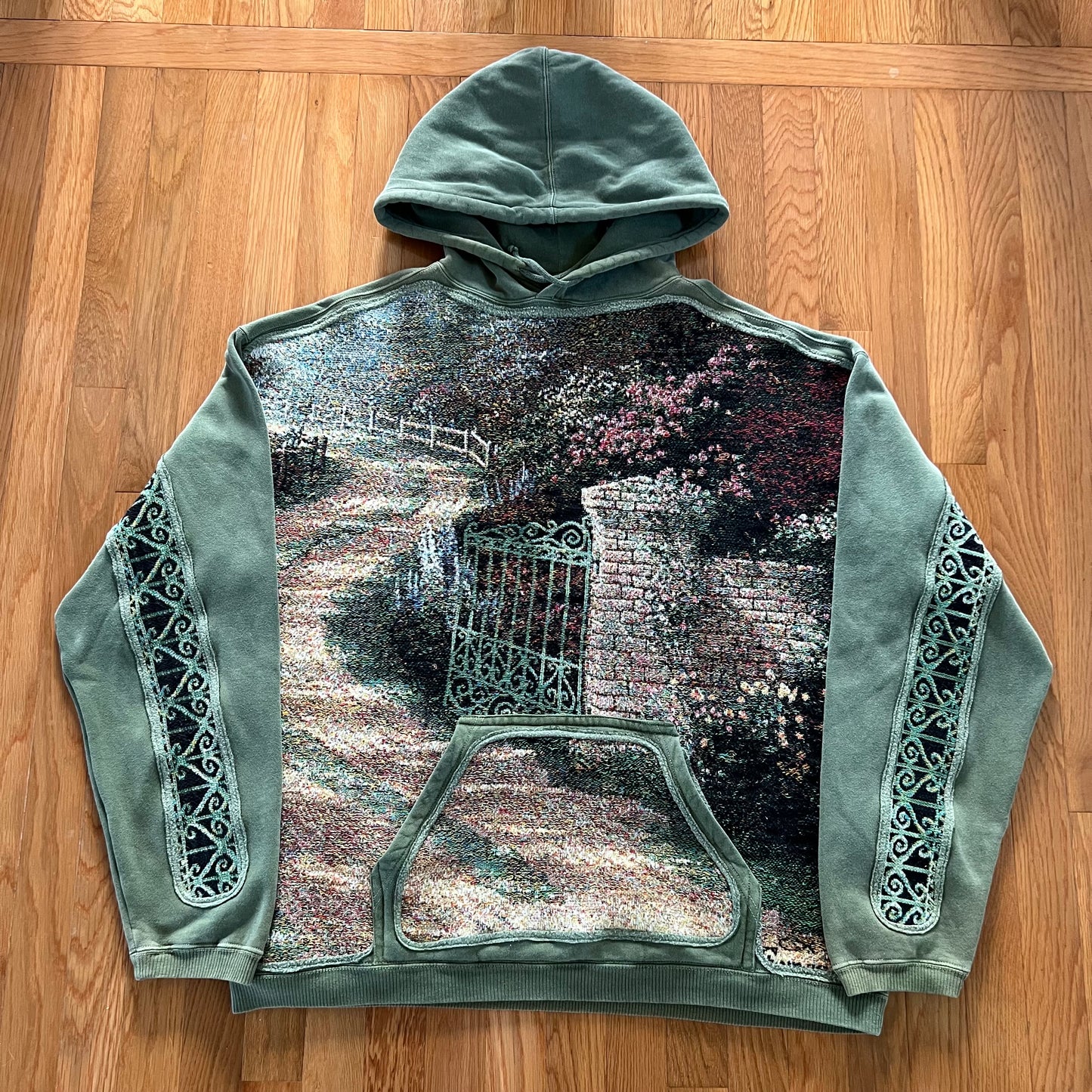 1 of 1 Reworked Flower Path Blanket Hoodie Size XXL