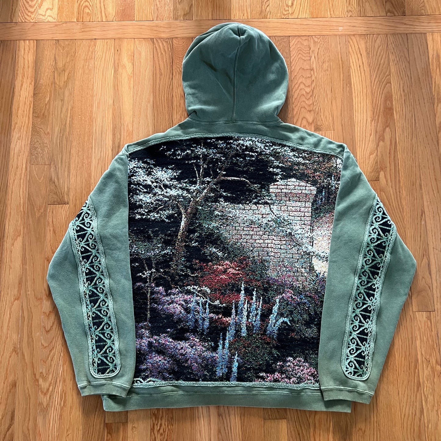 1 of 1 Reworked Flower Path Blanket Hoodie Size XXL