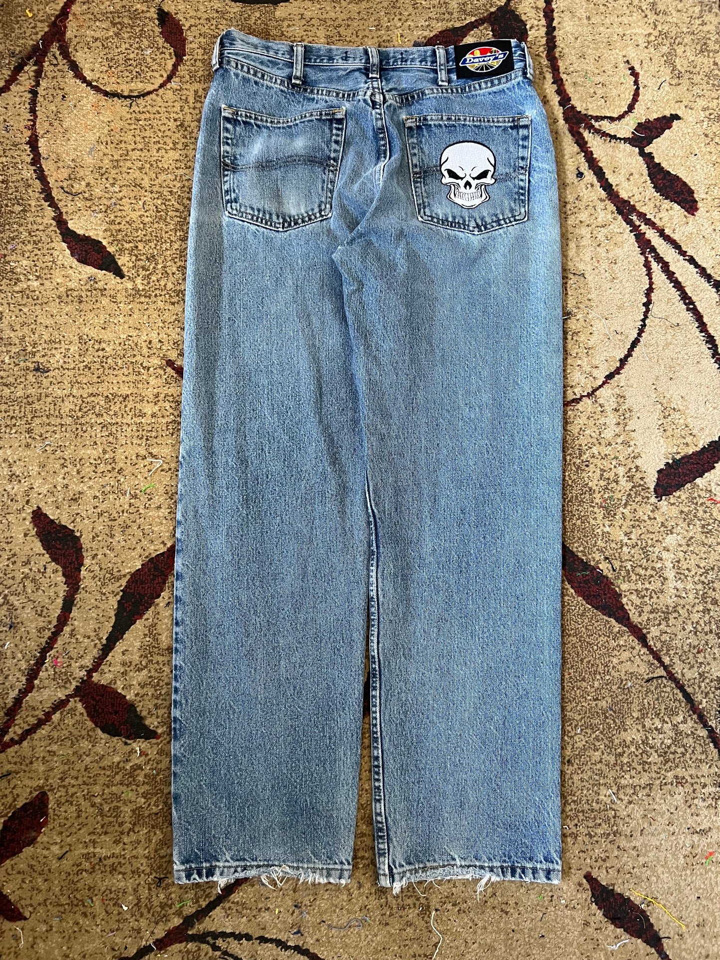 Embroidered Denim Pants Size 32x32