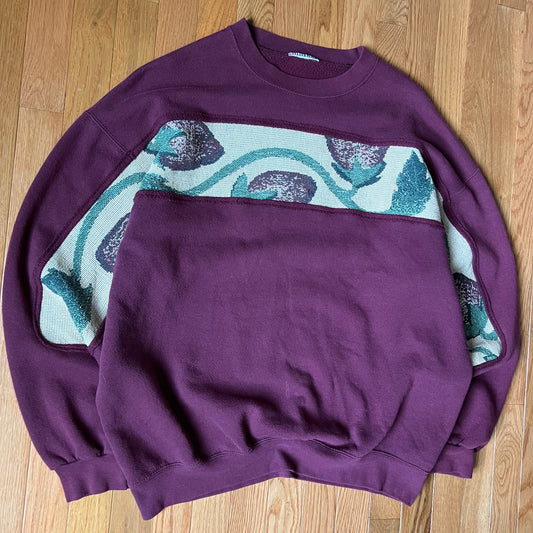 1 of 1 Reworked Strawberry Wrap Blanket Crewneck Size XL