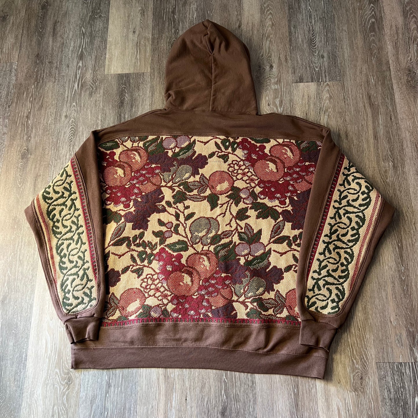 1 of 1 Reworked Fruits & Flowers Blanket Hoodie Size XXL