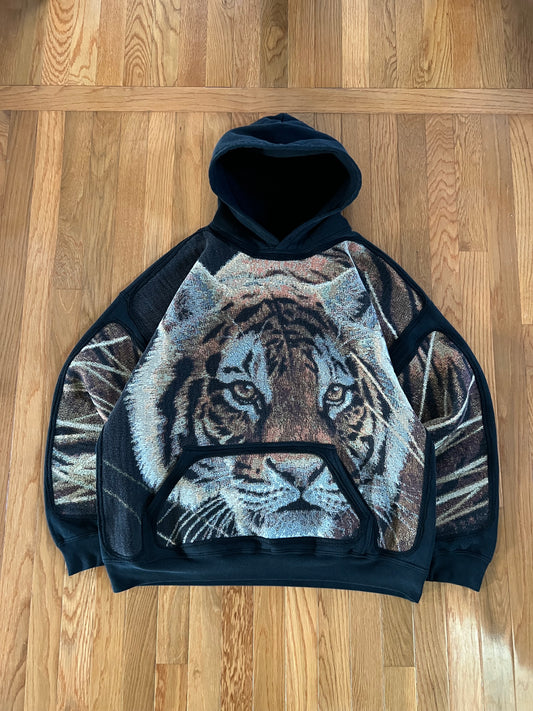 1 of 1 Reworked Tiger’s Gaze Blanket Hoodie Size XL