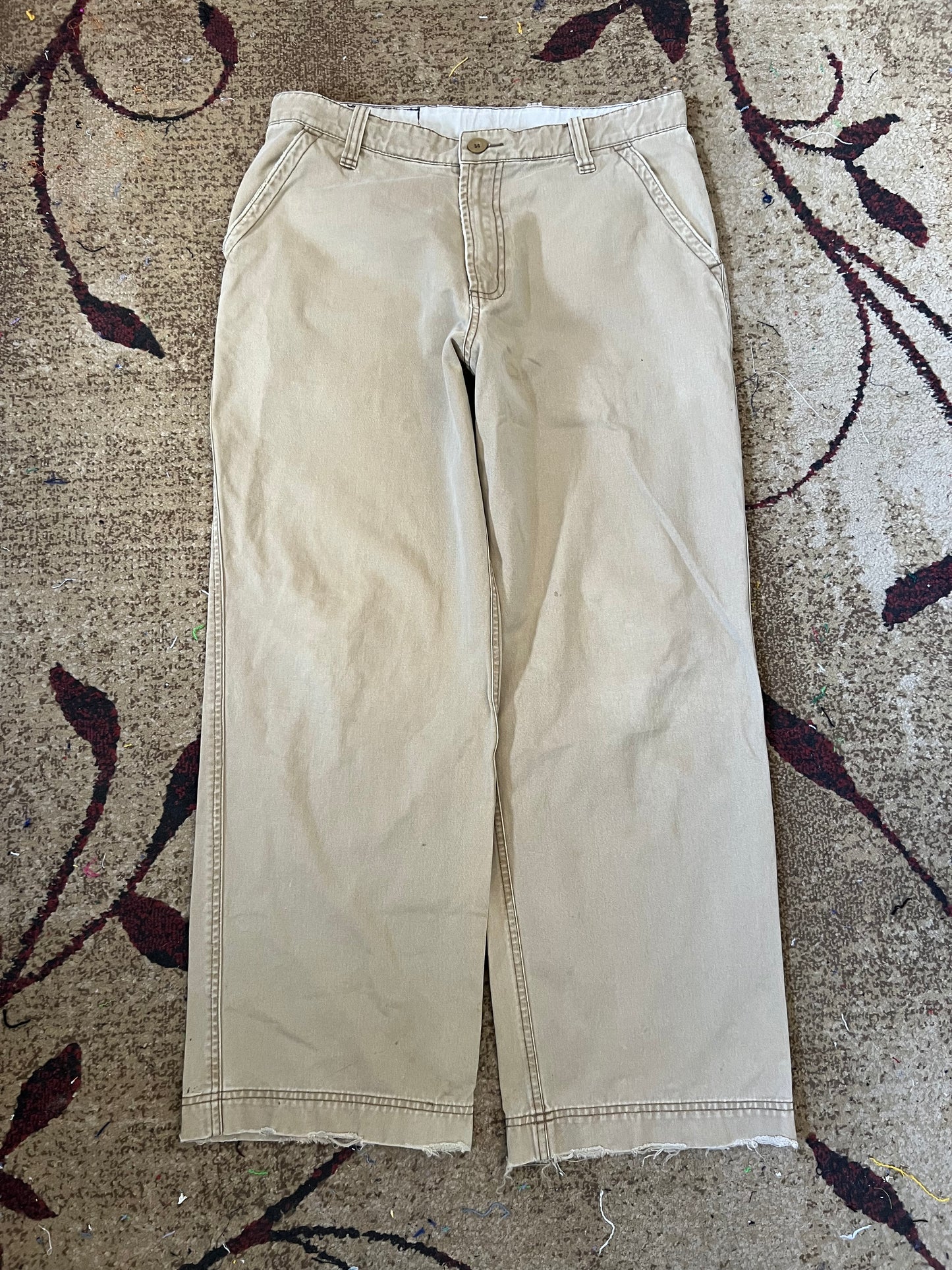 Embroidered Khaki Pants Size 32x30