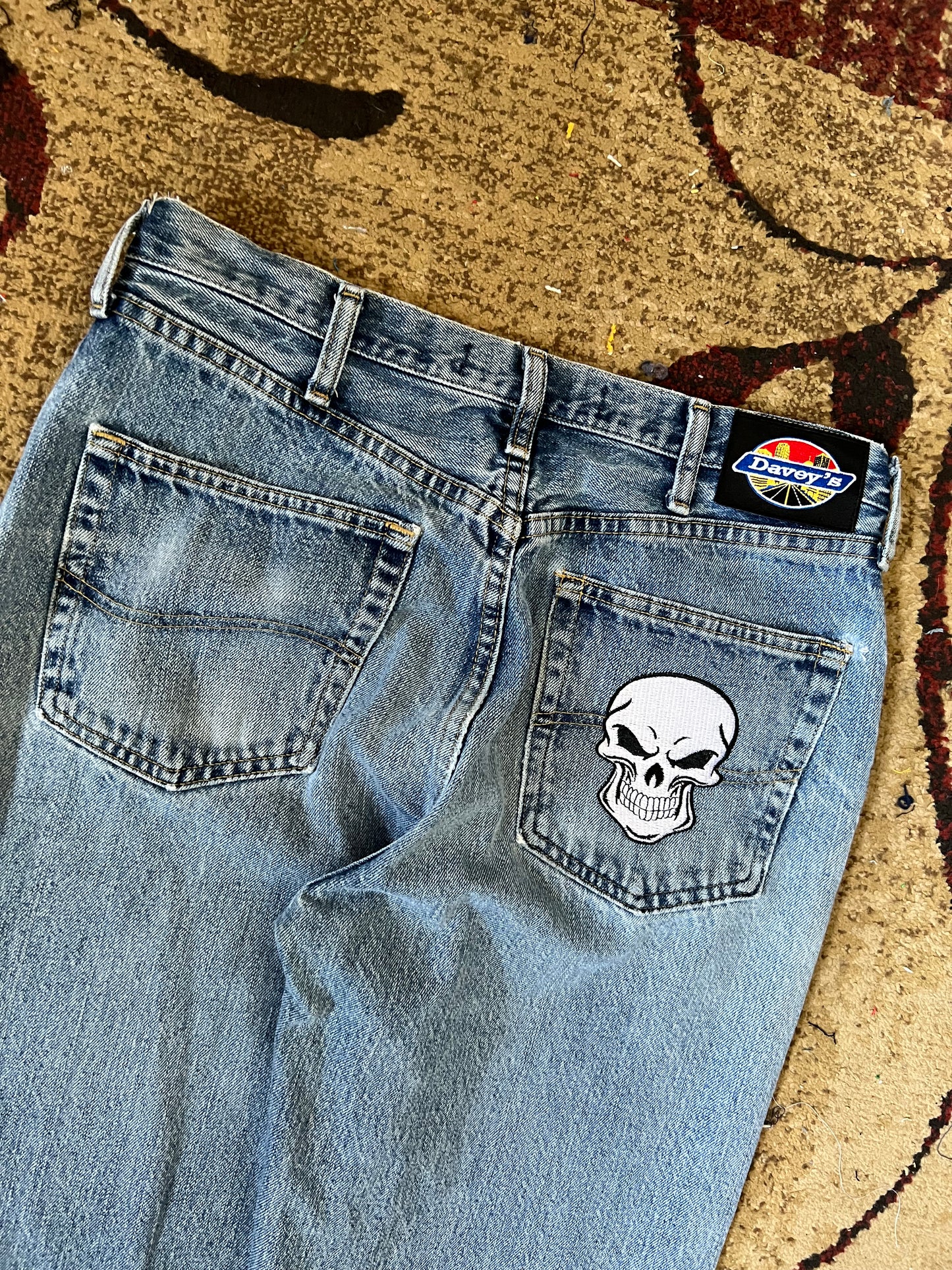 Embroidered Denim Pants Size 32x32