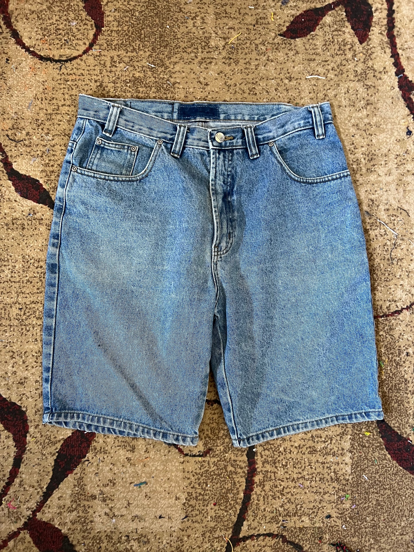 Embroidered Shorts Denim Size 34 Waist