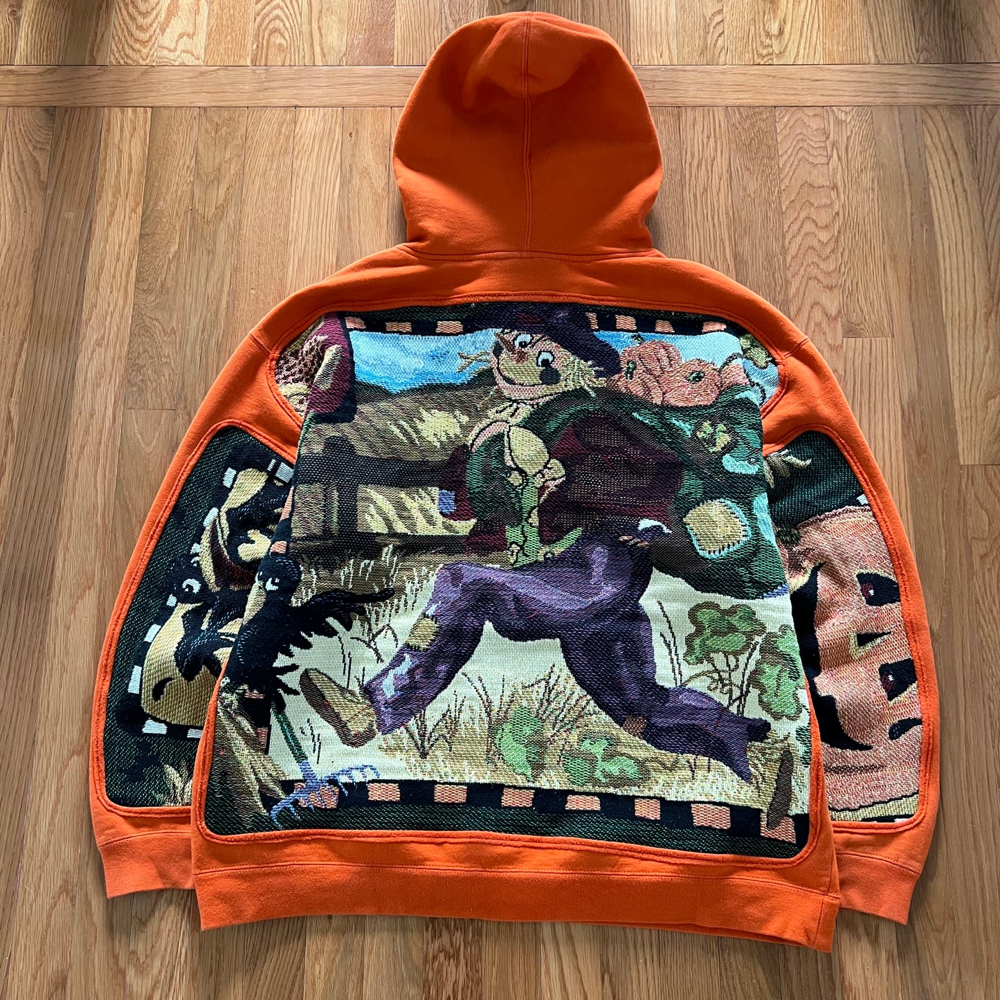 1 of 1 Reworked Pumpkin Patch Blanket Hoodie Size XL