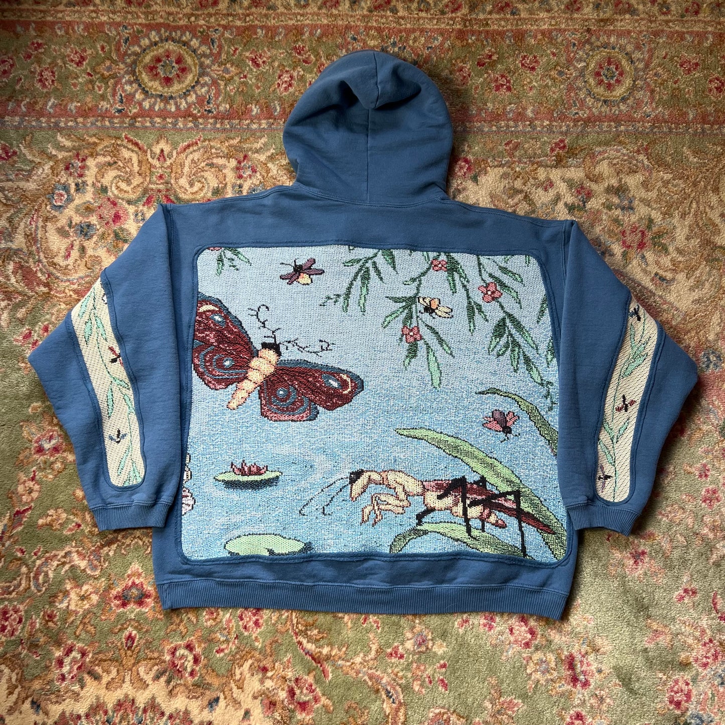 1 of 1 Reworked Lily Pond Blanket Hoodie Size XL